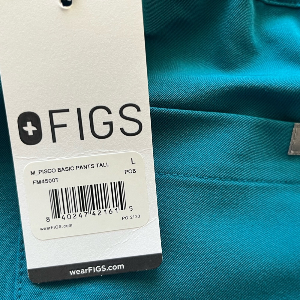 NWT Figs Everton scrub set Caribbean blue limited edition style large - Picture 12 of 13
